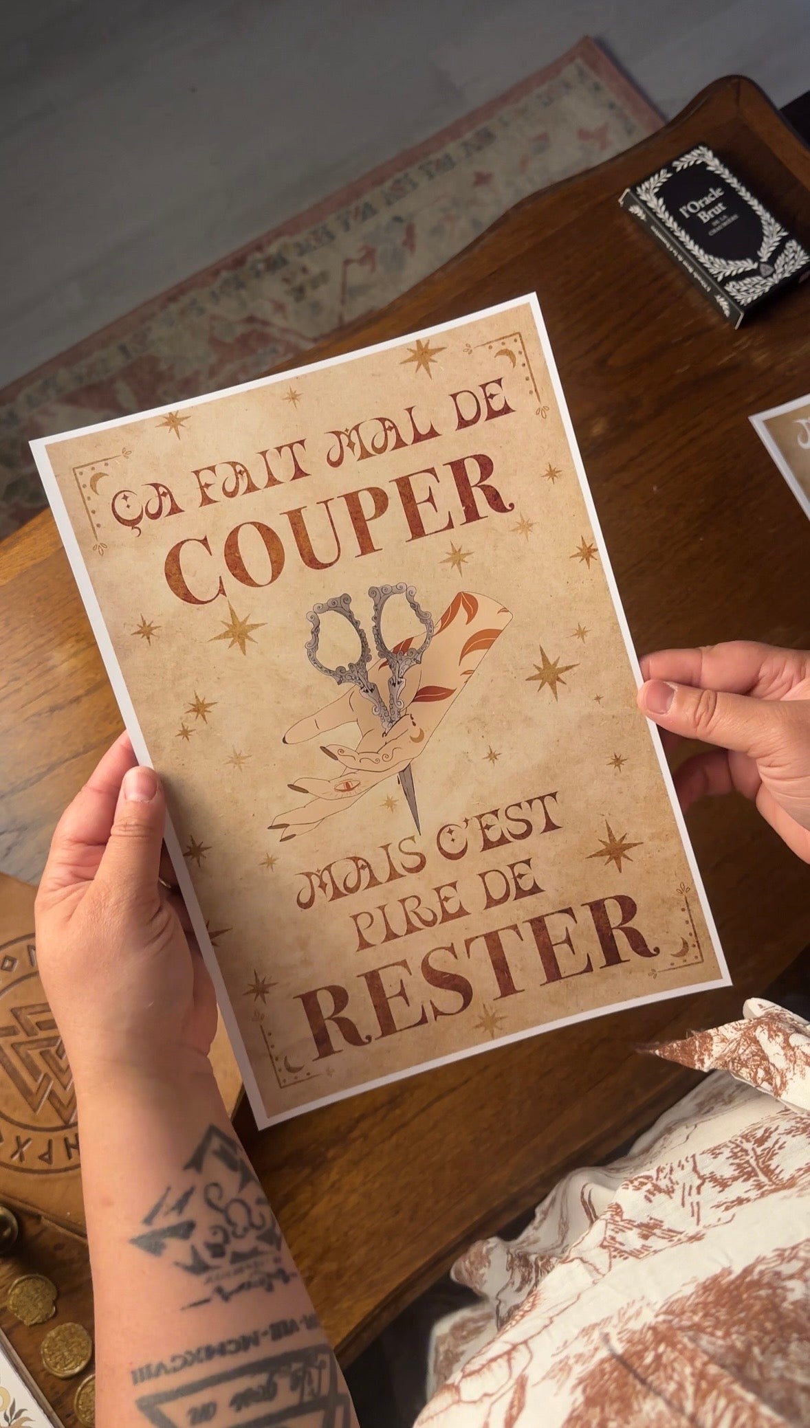 ART PRINT SORCIÈRE - ÇA FAIT MAL DE COUPER