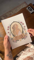 WITCH ART PRINT - My silence is a spell you deserve